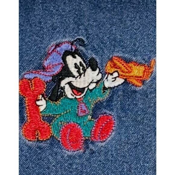 RARE Mickey & Co Disney 6-9 Mos Denim Long Sleeve Overalls Embroidered Mickey - Picture 12 of 14